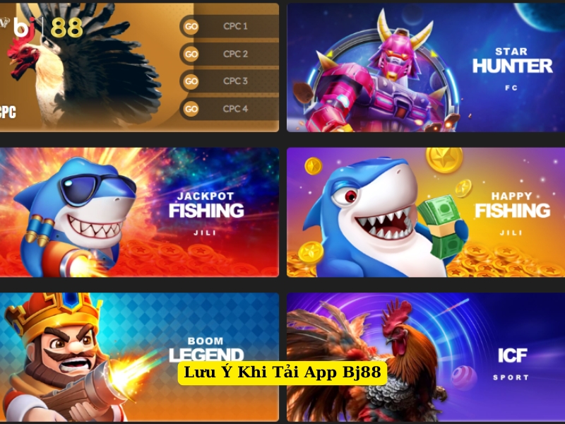 lưu ý khi tải app bj88